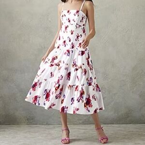 Prabal Gurung Dress For JC Penney Sleeveless Floral Midi Fit Flare Size …